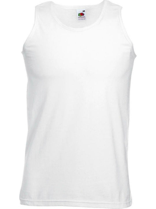 Fruit of the Loom Valueweight Athletic Men's Sleeveless Promotional Blouse White