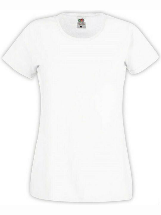 Fruit of the Loom Valueweight T Women's Short Sleeve Promotional T-Shirt White