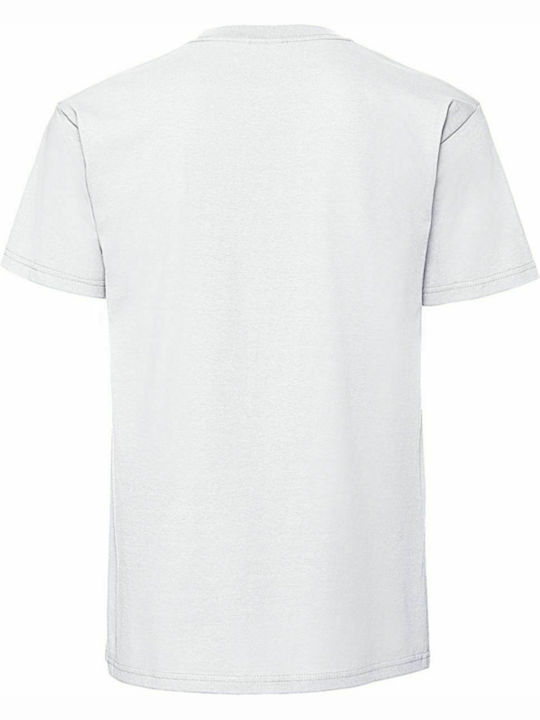 Fruit of the Loom Ringspun Premium T Men's Short Sleeve Promotional T-Shirt White