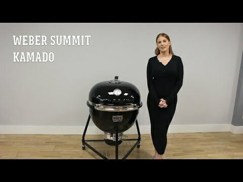 Weber Summit E6 Inox Grătar cu Cărbuni Kamado cu Capac și Termometru 61cmx61cm