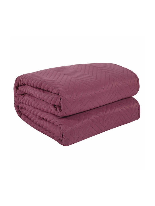 Das Home 9562 Coverlet Queen Size Microfiber Violet 220x240cm