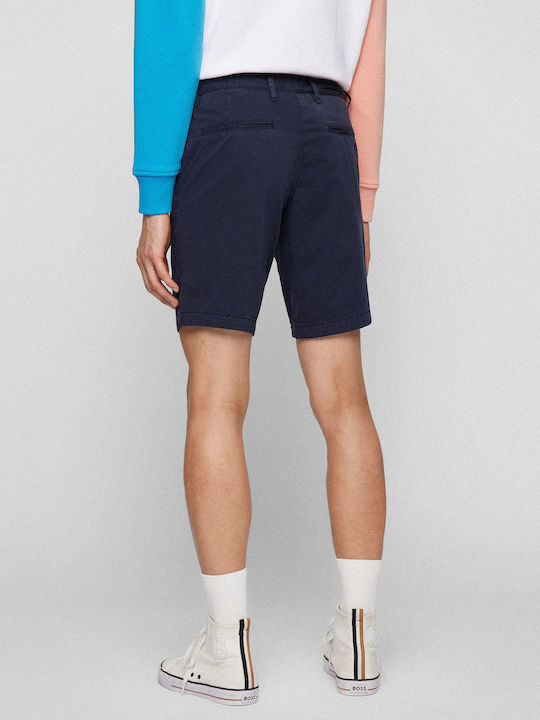 Hugo Boss Men's Shorts Chino Navy Blue