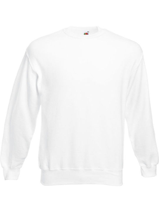 Fruit of the Loom Classic Set-In Men's Long Sleeve Promotional Blouse White