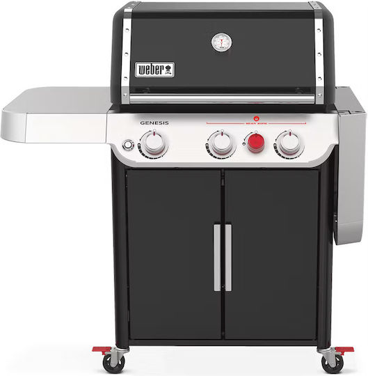 Weber Genesis E-325s Ψησταριά Υγραερίου Μαντεμένιας Σχάρας 60x45εκ. με 3 Εστίες 11.43kW