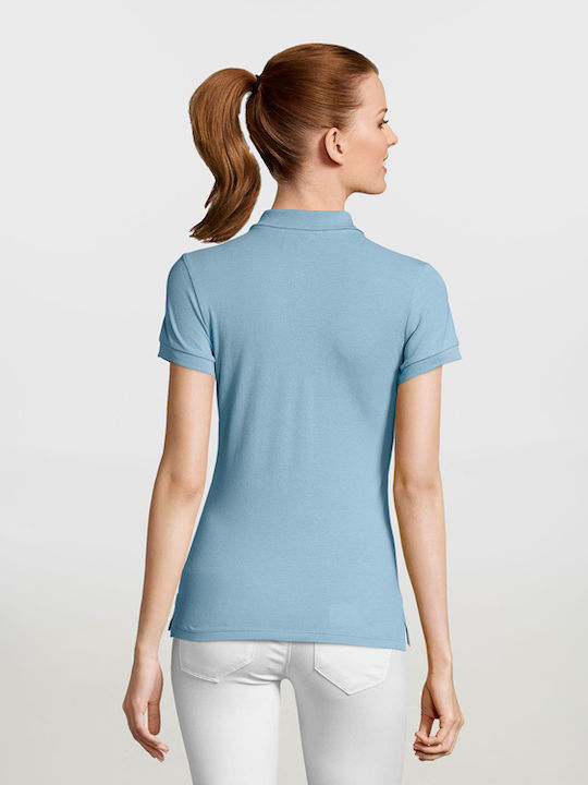 Sol's Passion Women's Short Sleeve Promotional Blouse Sky Blue