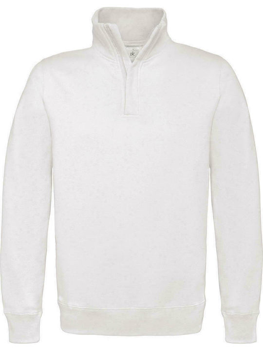 B&C ID.004 Men's Long Sleeve Promotional Sweatshirt White WUI22-001