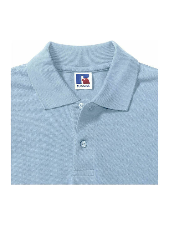 Russell Europe Ανδρικό Διαφημιστικό T-shirt Κοντομάνικο σε Γαλάζιο Χρώμα