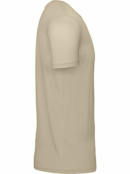 B&C E150 Ανδρικό Διαφημιστικό T-shirt Κοντομάνικο Sand