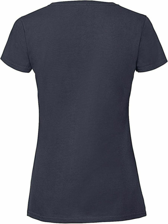 Fruit of the Loom Ladies Ringspun Premium T Deep Navy