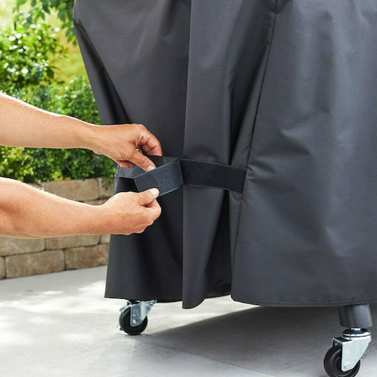Weber Premium Grill Cover Black Compatible with the Pellet SmokeFire EX6 from Polyester with UV Protection 119.38cmx78.74cmx142.24cmcm