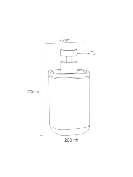 Sealskin Dispenser Κεραμικό Μαύρο