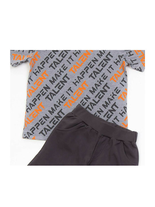 Trax Kids Set with Shorts Summer 2pcs Gray