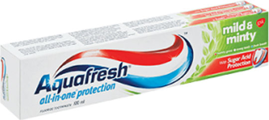 Aquafresh All in One Protection Οδοντόκρεμα Mild & Minty 100ml
