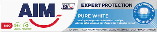 AIM Expert Protection Pure White Οδοντόκρεμα για Λεύκανση 75ml