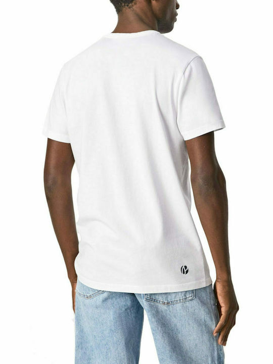 Pepe Jeans Herren T-Shirt Kurzarm Weiß