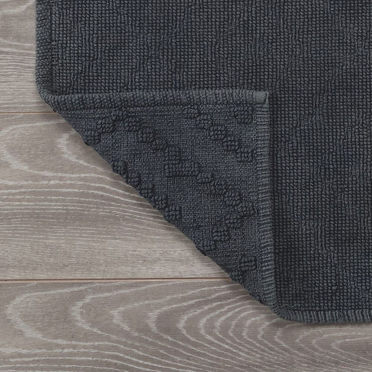 Sealskin Badematte Baumwolle Rechteckig Aztec 800095 Dark Grey 60x90cm