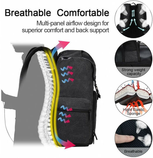 Camera Backpack Caden M8 in Black Color