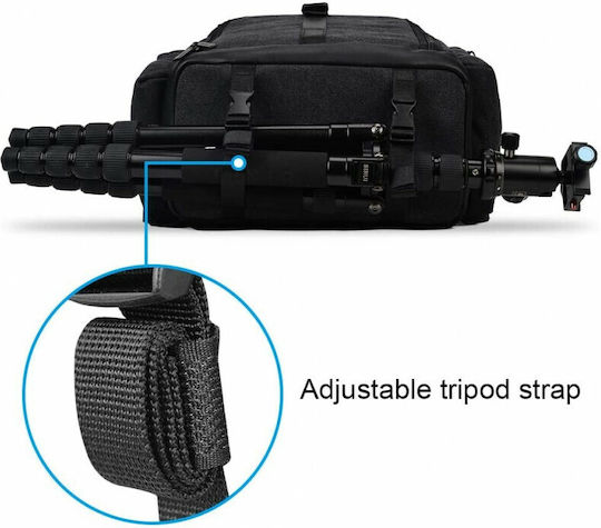 Camera Backpack Caden M8 in Black Color