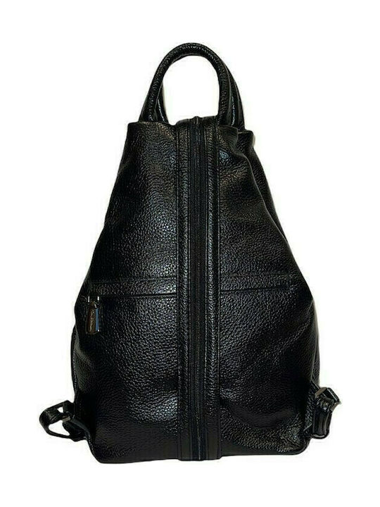 Tony Bellucci Leather Women's Bag Backpack Black