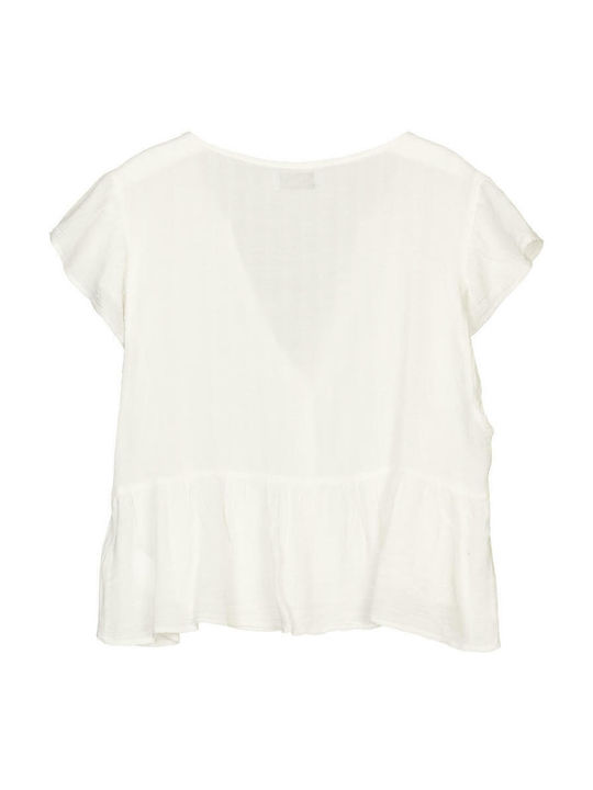 Losan Women's Monochrome Sleeveless Shirt White