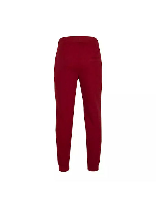 Fila Men's Sweatpants with Rubber Burgundy