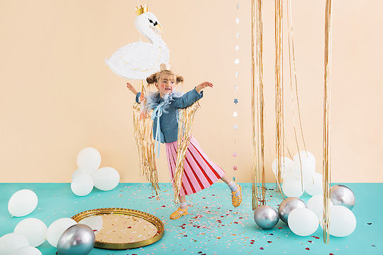 PartyDeco Πινιάτα Λευκή PIN16