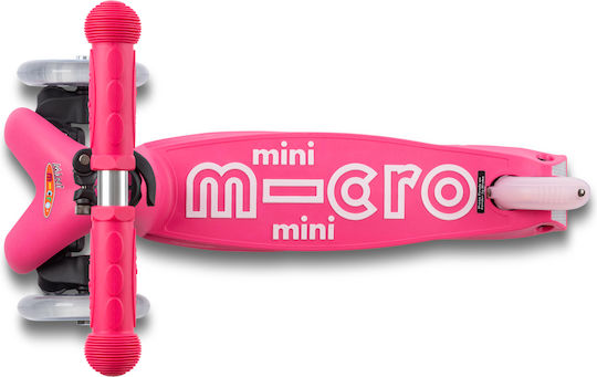 Micro Παιδικό Πατίνι Αναδιπλούμενο Mini Deluxe Foldable Τρίτροχο για 2-5 Ετών Φούξια