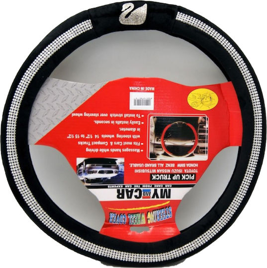Auto-Lenkradabdeckung Synthetisch Schwarz