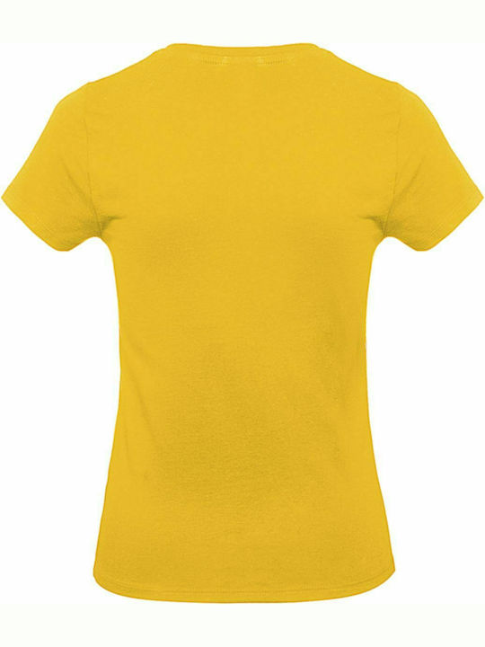 B&C E190 Women's Short Sleeve Promotional T-Shirt Gold