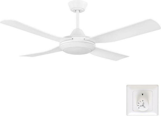 Eglo Bondi 48 Ventilator De Tavan 122cm Cu Lumină Albă