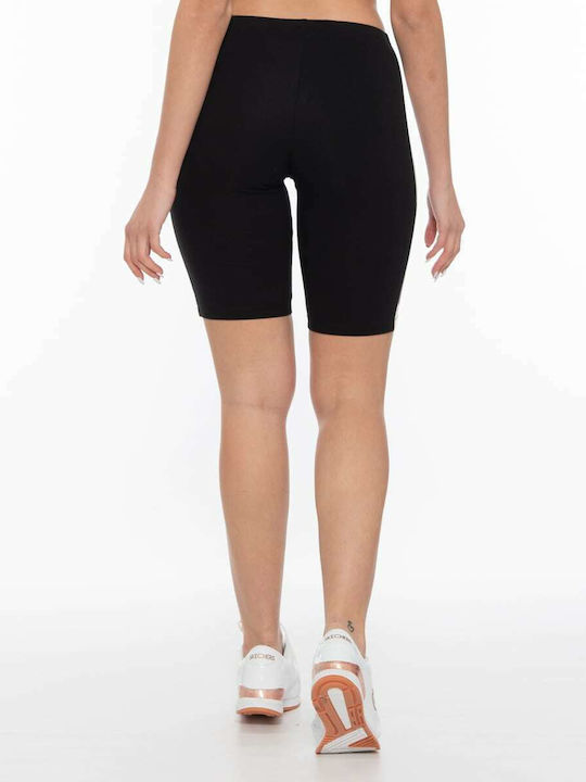 Russell Athletic Ausbildung Frauen Kurze Hosen Leggings Hochgeschnitten Schwarz