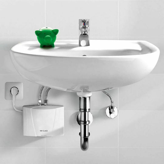 Clage Μ 3 / END Wall Mounted Electric Single-Phase Instant Heater Tap for Bathroom 3.5kW