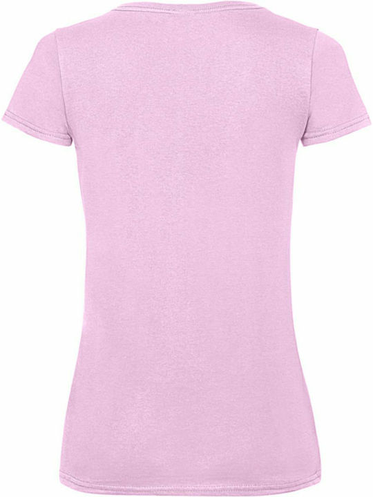 Fruit of the Loom Valueweight V Τ Femeiesc roz deschis