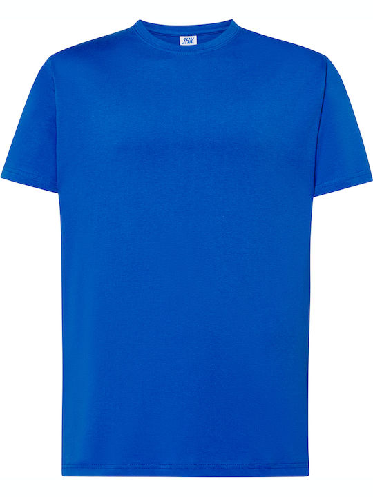 JHK TSRA-150 Ανδρικό Διαφημιστικό T-shirt Κοντομάνικο σε Μπλε Χρώμα
