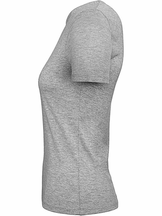 B&C E150 Women's Short Sleeve Promotional T-Shirt Sport Grey