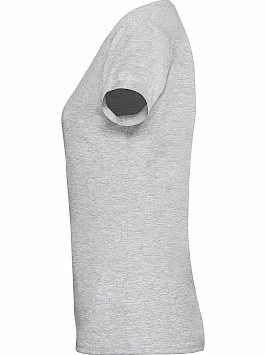Fruit of the Loom Valueweight T Women's Short Sleeve Promotional T-Shirt Heather grey