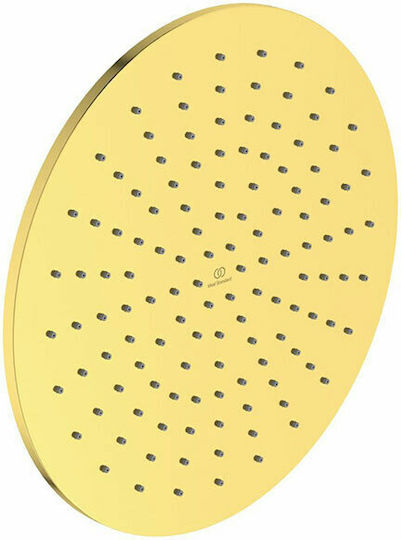 Ideal Standard Idealrain Στρογγυλή Κεφαλή Ντουζ 40cm Brushed Gold