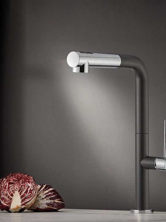 Carron Phoenix Tozo Tall Kitchen Faucet Counter with Shower Puro