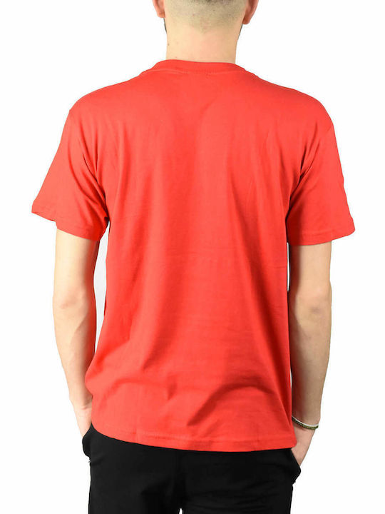 B&C E150 Ανδρικό Διαφημιστικό T-shirt Κοντομάνικο Fire Red