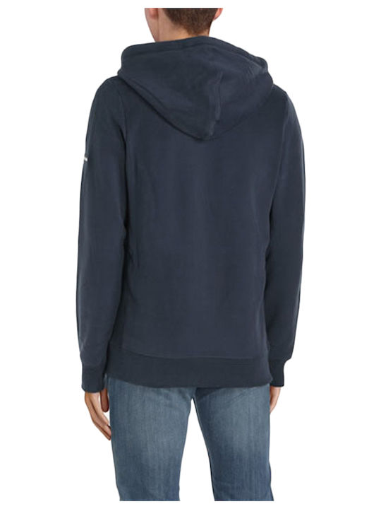 Jack & Jones Men's Sweatshirt Jacket with Hood and Pockets Navy Blazer