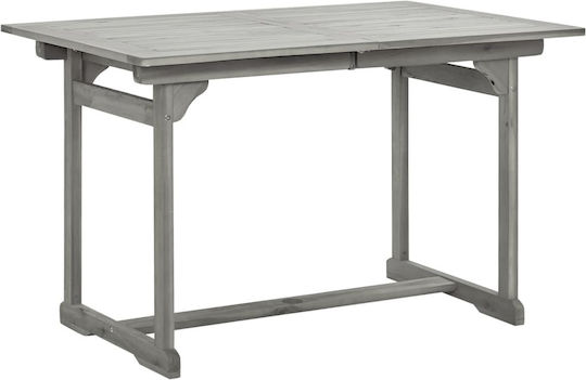 Τραπέζι Επεκτεινόμενο 120(+50)x80x75(+50) Γκρι Τραπέζι Επεκτεινόμενο 120(+50)x80x75(+50) Γκρι