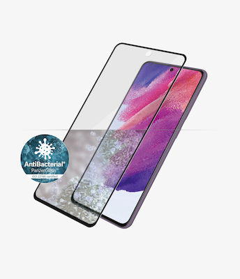 PanzerGlass Antibacterial Full Face Tempered Glass Μαύρο (Galaxy S21 FE 5G)