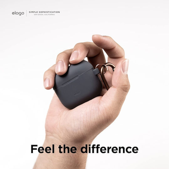 Elago Hang Θήκη Σιλικόνης με Γάντζο Dark Gray για Apple AirPods 3