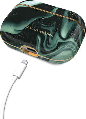 iDeal Of Sweden Printed Plastic Case Golden Olive Marble for Apple AirPods Pro