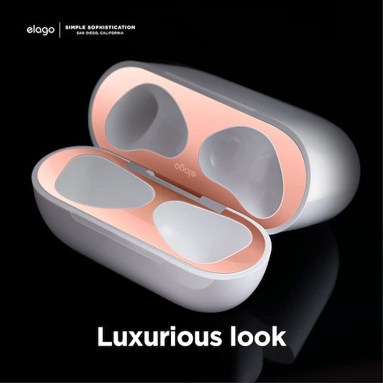Elago Dust Guard Велкро в Розово злато цвят за Apple AirPods 3