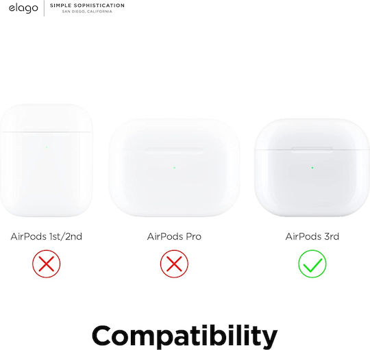 Elago Dust Guard Велкро в Розово злато цвят за Apple AirPods 3