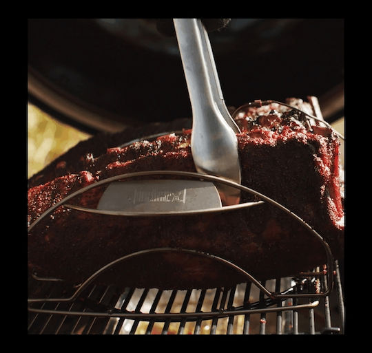 Weber Rib Rack Inox Grillrost mit Beinen 33.5cmx20.3cmcm für Rippchen