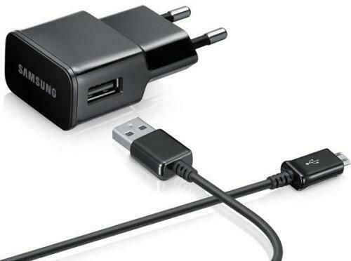 Samsung Φορτιστής με Θύρα USB-A και Καλώδιο micro USB Μαύρος (Eta-u90)