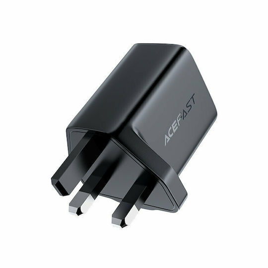 Acefast Φορτιστής Χωρίς Καλώδιο με Θύρα USB-C 20W Power Delivery / Quick Charge 3.0 Μαύρος (A4 UK)