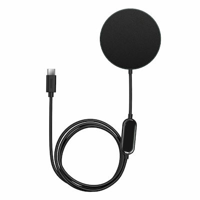 Baseus Wireless Charger (Qi Pad) 15W Blacks (Simple Mini2)